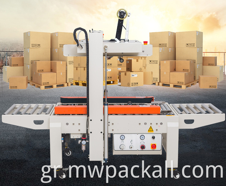 Compact Build Top και Bottom Carton Box Sealing Machine/Advanced Automatic Case Sealer Machine προς πώληση